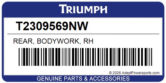 Triumph T2309569NW Rear, Bodywork, Rh