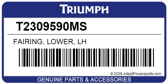 Triumph T2309590MS Fairing, Lower, Lh