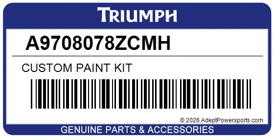 Triumph A9708078ZCMH Custom Paint Kit