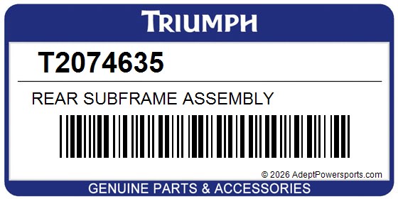 Triumph T2074635 Rear Subframe Assembly