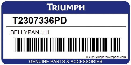 Triumph T2307336PD Bellypan, Lh
