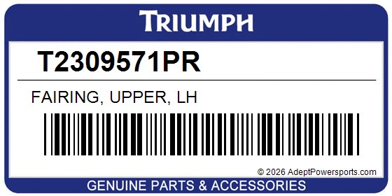 Triumph T2309571PR Fairing, Upper, Lh