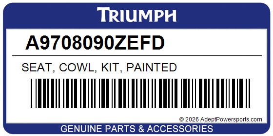 Triumph A9708090ZEFD Seat, Cowl, Kit, Painted