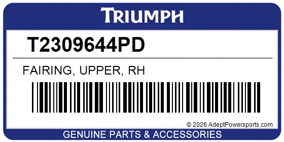 Triumph T2309644PD Fairing, Upper, Rh