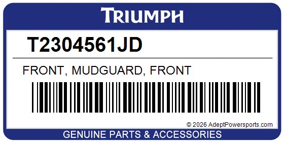 Triumph T2304561JD Front, Mudguard, Front