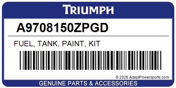 Triumph A9708150ZPGD Fuel, Tank, Paint, Kit