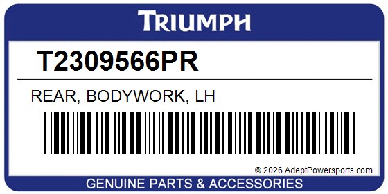 Triumph T2309566PR Rear, Bodywork, Lh