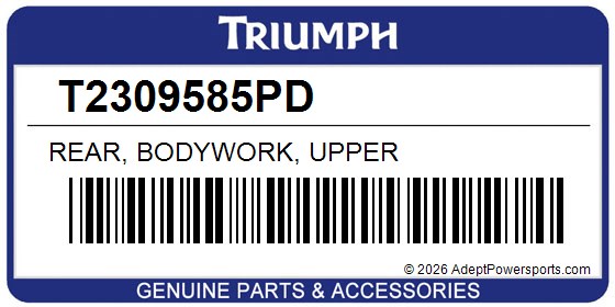 Triumph T2309585PD Rear, Bodywork, Upper