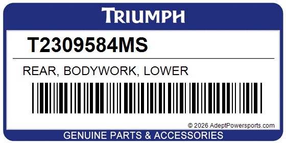 Triumph T2309584MS Rear, Bodywork, Lower
