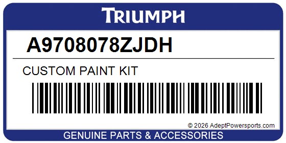 Triumph A9708078ZJDH Custom Paint Kit