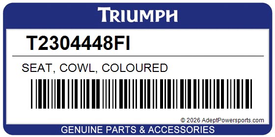 Triumph T2304448FI Seat, Cowl, Coloured