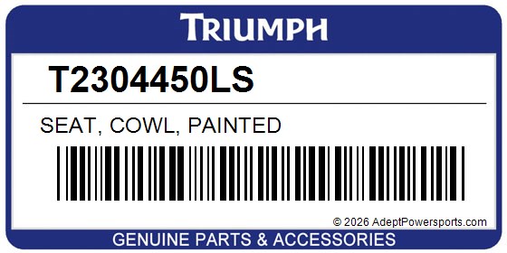 Triumph T2304450LS Seat, Cowl, Painted