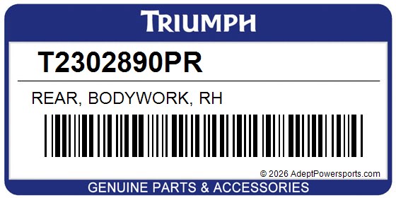 Triumph T2302890PR Rear, Bodywork, Rh