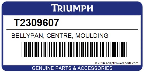 Triumph T2309607 Bellypan, Centre, Moulding