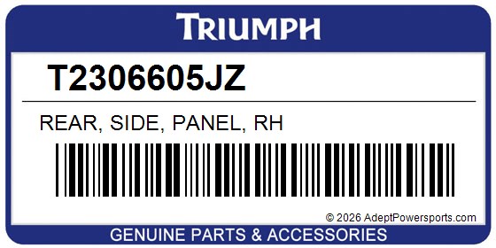 Triumph T2306605JZ Rear, Side, Panel, Rh