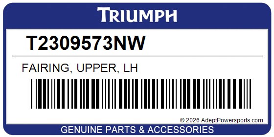 Triumph T2309573NW Fairing, Upper, Lh