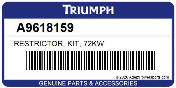 Triumph A9618159 Restrictor, Kit, 72Kw