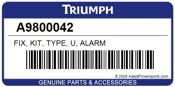 Triumph A9800042 Fix, Kit, Type, U, Alarm