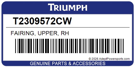 Triumph T2309572CW Fairing, Upper, Rh