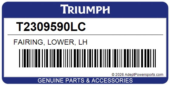 Triumph T2309590LC Fairing, Lower, Lh