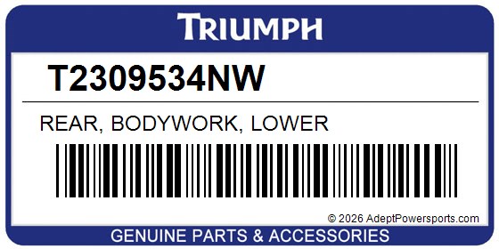 Triumph T2309534NW Rear, Bodywork, Lower