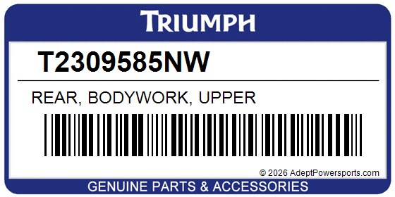 Triumph T2309585NW Rear, Bodywork, Upper