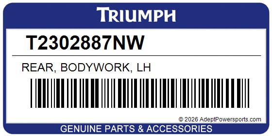 Triumph T2302887NW Rear, Bodywork, Lh