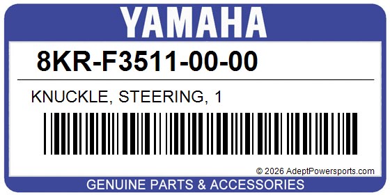 Yamaha 8KR-F3511-00-00 Knuckle, Steering, 1