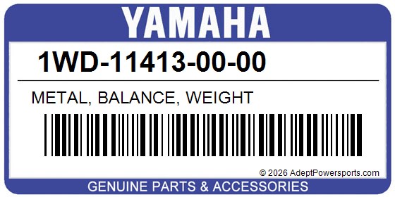 Yamaha 1WD-11413-00-00 Metal, Balance, Weight