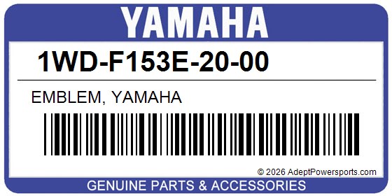 Yamaha 1WD-F153E-20-00 Emblem, Yamaha