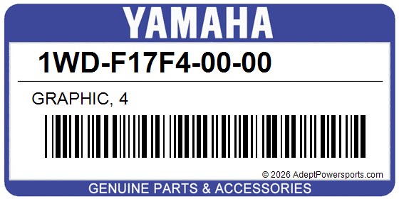 Yamaha 1WD-F17F4-00-00 Graphic, 4