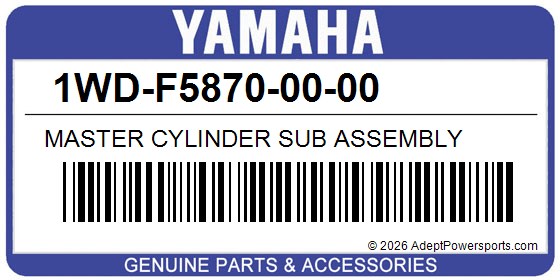 Yamaha 1WD-F5870-00-00 Master Cylinder Sub Assembly