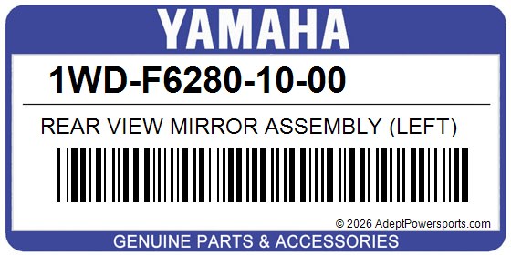 Yamaha 1WD-F6280-10-00 Rear View Mirror Assembly (Left)