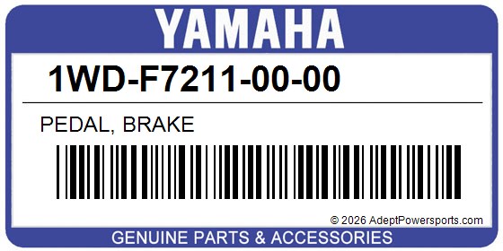 Yamaha 1WD-F7211-00-00 Pedal, Brake
