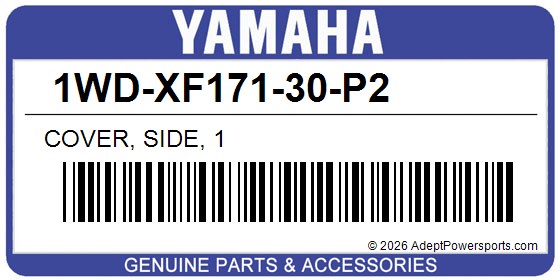 Yamaha 1WD-XF171-30-P2 Cover, Side, 1