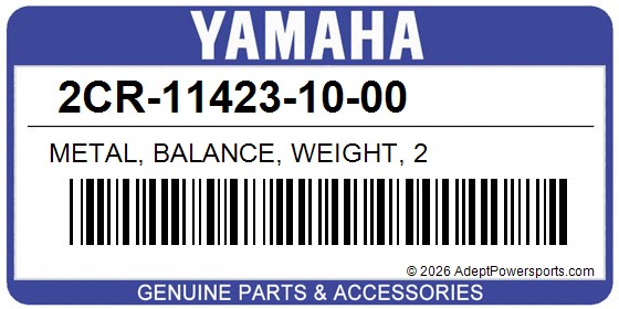 Yamaha 2CR-11423-10-00 Metal, Balance, Weight, 2