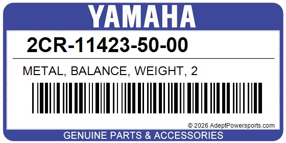 Yamaha 2CR-11423-50-00 Metal, Balance, Weight, 2