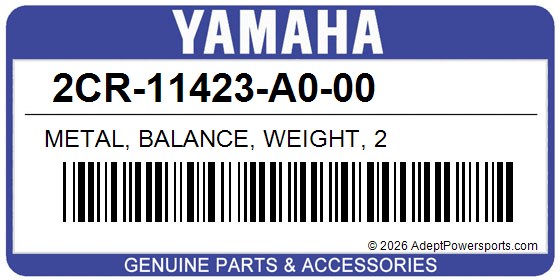 Yamaha 2CR-11423-A0-00 Metal, Balance, Weight, 2