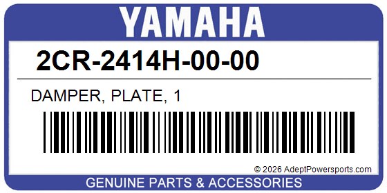 Yamaha 2CR-2414H-00-00 Damper, Plate, 1