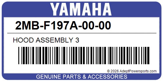 Yamaha 2MB-F197A-00-00 Hood Assembly 3