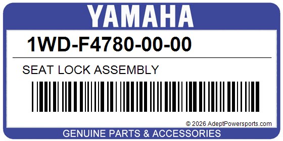Yamaha 1WD-F4780-00-00 Seat Lock Assembly