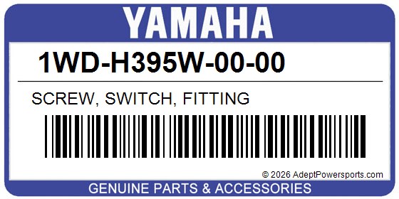 Yamaha 1WD-H395W-00-00 Screw, Switch, Fitting