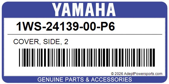 Yamaha 1WS-24139-00-P6 Cover, Side, 2