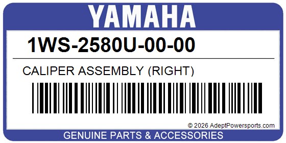 Yamaha 1WS-2580U-00-00 Caliper Assembly (Right)