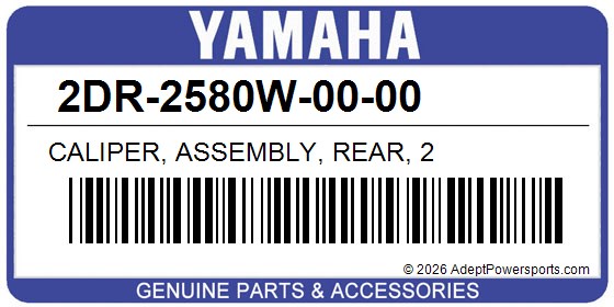Yamaha 2DR-2580W-00-00 Caliper, Assembly, Rear, 2