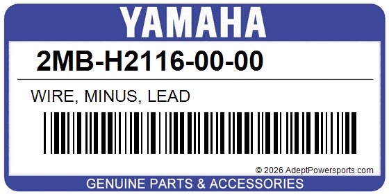 Yamaha 2MB-H2116-00-00 Wire, Minus, Lead