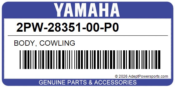 Yamaha 2PW-28351-00-P0 Body, Cowling