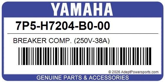 Yamaha 7P5-H7204-B0-00 Breaker Comp. (250V-38A)