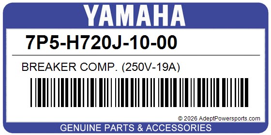 Yamaha 7P5-H720J-10-00 Breaker Comp. (250V-19A)