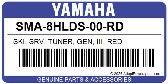 Yamaha SMA-8HLDS-00-RD Ski, Srv, Tuner, Gen, Iii, Red